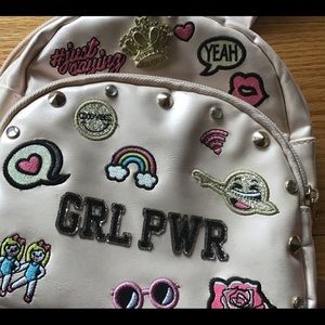 Children’s place rose gold/peach mini backpack